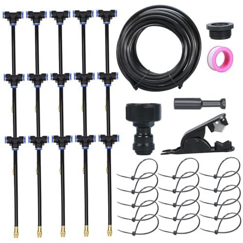 Bewässerungssystem für Garten 49 2ft 360 ° Einstellbares automatisches Tropfbewässerungssystem mit Schwenkdüsen für Gartenga Bewässerungssystem für Garten 49 2ft 360 ° Einstellbares automatisches Tropfbewässerungssystem mit Schwenkdüsen für Gartenga von Porgeel