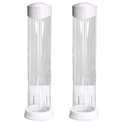 Porgeel 2pcs Eiskegelspender Magnetisch/Selbstkleber Waffelkegelhalter mit 2 Dichtungen für Eiscreme 16 '' L x 3 '' Dia von Porgeel
