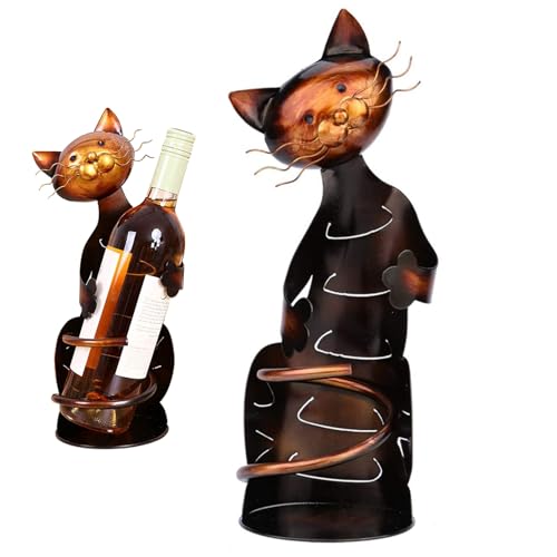 Porgeel Weinflaschenhalter freistehende lustige Umarmung geformte Katzengeschenke Eisenweinhalter leicht zu reinigen Katzengeschenke für Männer Katzenliebhaber und Weinliebhaber Dekorationen Porgeel Weinflaschenhalter freistehende lustige Umarmung geformte Katzengeschenke Eisenweinhalter leicht zu reinigen Katzengeschenke für Männer Katzenliebhaber und Weinliebhaber Dekorationen von Porgeel