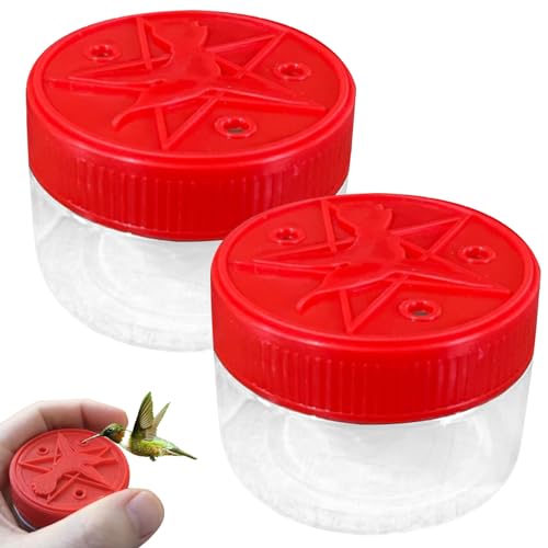 Vogelfutterspender 2 Stück Pentagramm 2.8 x 2.4 Zoll Handgehaltene Kolibri-Futterspender mit 3 Löchern rund tragbar wiederverwendbar Kolibri-Futter Vogelfutterspender 2 Stück Pentagramm 2.8 x 2.4 Zoll Handgehaltene Kolibri-Futterspender mit 3 Löchern rund tragbar wiederverwendbar Kolibri-Futter von Porgeel