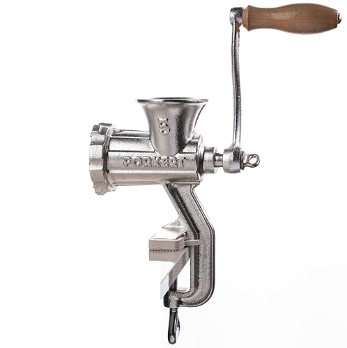 Porkert Fleischwolf manuell Größe 5 aus hochwertigem Gusseisen, für den Haushalt, mit Messer und Lochscheibe Ø 4,5 mm Porkert Fleischwolf manuell Größe 5 aus hochwertigem Gusseisen, für den Haushalt, mit Messer und Lochscheibe Ø 4,5 mm von Porkert