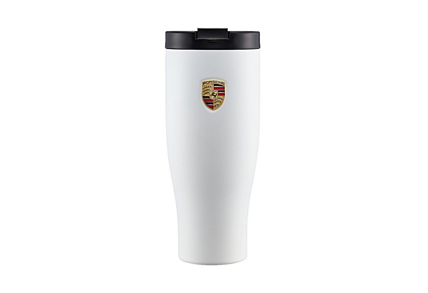 Porsche Thermobecher Isolierbecher mit Wappen ca. 900 ml pulverbeschichtet Cup Deckel von Porsche