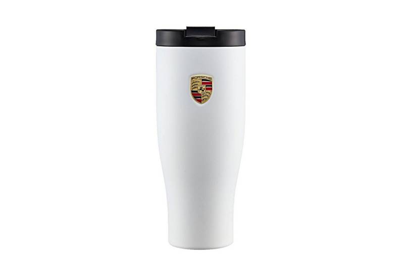 Porsche Thermobecher Isolierbecher mit Wappen ca. 900 ml pulverbeschichtet Cup Deckel Porsche Thermobecher Isolierbecher mit Wappen ca. 900 ml pulverbeschichtet Cup Deckel von Porsche