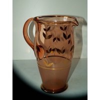 Glas Krug/Vintage Honig Farbe/1940Er Jahre von PorteDuSoleil