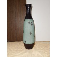 Grüne Glasflasche/Vase/Keramik/Vintage von PorteDuSoleil