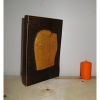 Holz Geschnitzt/Skulptur/Kunstholz/Wandbehang/Vintage 1980Er Jahre von PorteDuSoleil