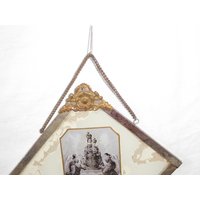 Kleinkind Jesus Von Prag/Religiöse Charme/Sammlerstück Vintage/Metall Rahmen/Wandbehang/Kostenloser Versand von PorteDuSoleil