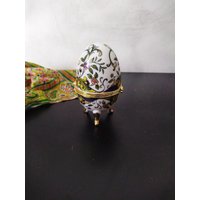 Porzellan Ei Fabergé von PorteDuSoleil