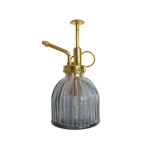 Portico Designs Ltd The Urban Gardener Glassprühflasche für Zimmerpflanzen, Höhe 16 cm, 200 ml, mit Metall-Deckel mit Gold-Effekt von Portico Designs Ltd