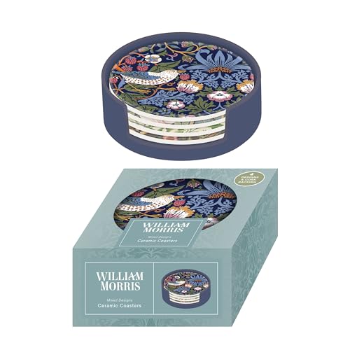 William Morris Keramik-Untersetzer, 4 Stück von Portico Designs Ltd