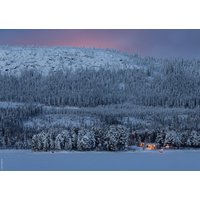 Poster, Wandschmuck, Winter, Lappland, Schweden, Polarnacht, Wanddeko, Digitaldrucke, Wohndeko, Weihnachtszeit von PortiusPhotography