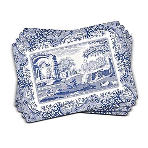 Portmeirion Home & Gifts Italienische Tischsets S/4 (s), blau/weiß von Portmeirion