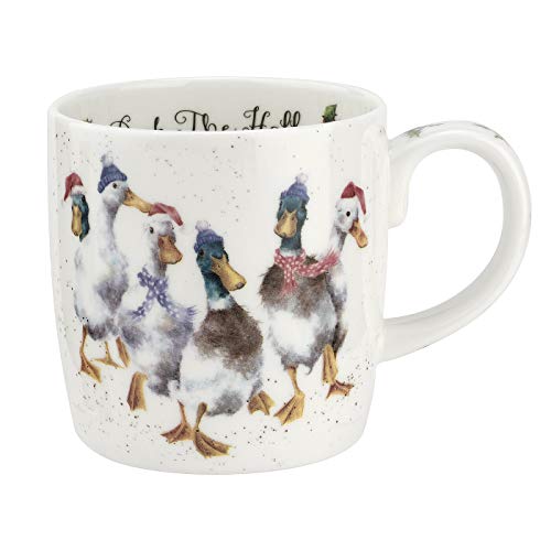 Wrendale Designs Keramik Tasse "Duck The Halls" von Wrendale Designs