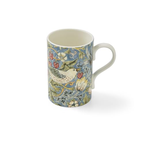 Morris & co MCOD48506-XT Spode Strawberry Thief Becher Blau/Mehrfarbig, Porzellan von Portmeirion