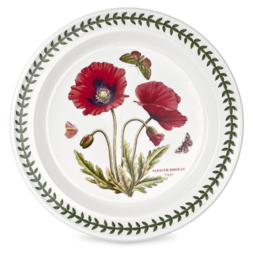 Portmeirion Botanic Garden – 25,4 cm Abendessen Teller – Poppy (Set von 6) von Portmeirion