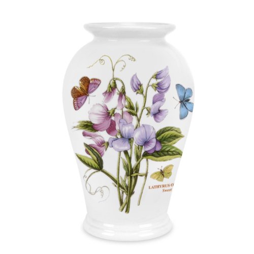 Portmeirion Botanic Garden Kanton-Vase, 20,3 cm, Motiv Gartenerbse von Portmeirion