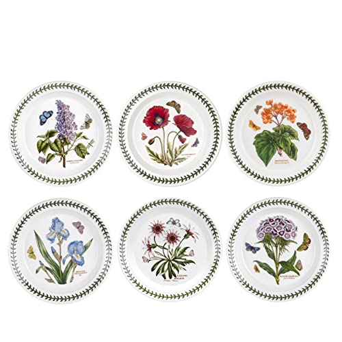 Portmeirion Botanic Garden Salad Plates, Set of 6 Assorted Motifs by Portmeirion von Portmeirion