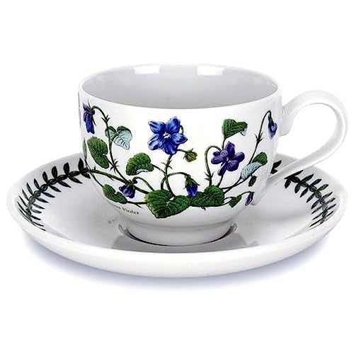 Portmeirion Botanic Garden Tea Cup and Saucer, Set of 6 Assorted Motifs by Portmeirion von Portmeirion