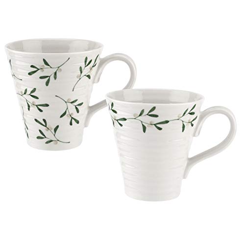 Portmeirion CPXT76804-XG Sophie Conran for Mistelzweig-Design, Set mit 2 Tassen, keramik von Portmeirion