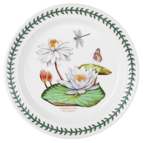 Portmeirion Exotic Botanic Garden Salad Plate with White Water Lily Motif by Portmeirion von Portmeirion