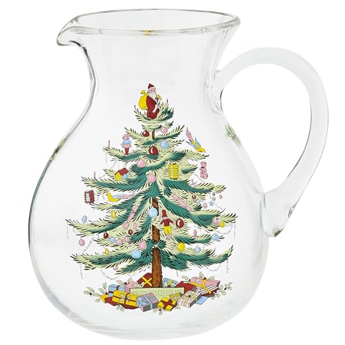 Spode Weihnachtsbaum-Glaskrug (klar) von Portmeirion