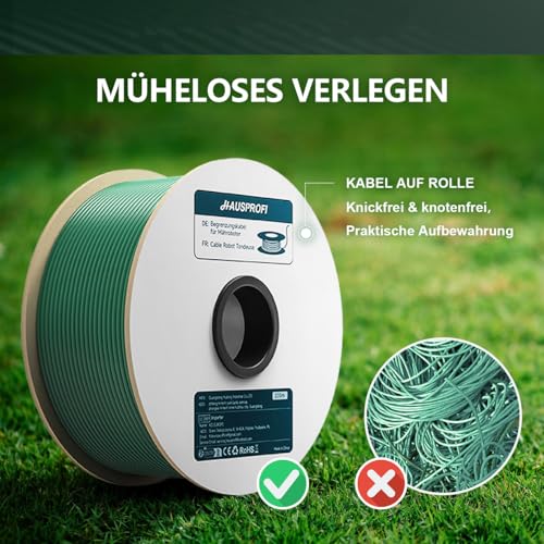 Begrenzungskabel Für Mähroboter, 250m Universal Begrenzungskabel Für Rasenmäher, Begrenzungsdraht Suchkabel Leitkabel Aus Verzinntem Kupfer - Rasenroboter, Rasenroboter Zubehör ø2,7Mm von PortoAlegre