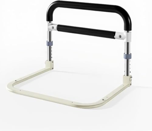 Bett Aufstehhilfe Für Senioren, Bettgriff Aufstehhilfe, Höhenverstellbar 36.5~43.5Cm, Bettgitter Rausfallschutz, Bett Einstiegshilfe Bettgitter Für Ältere, Behinderte, Schwangere Frauen, Schwarz Weiß von PortoAlegre