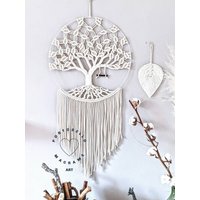 Großer Makramee Baum Des Lebens, Handgemachte Wohnkultur, Familiengeschenk, Erd Ton Wandkunst, Moderne Wohnzimmer Dekor, Traumfänger Boho Geschenk von PortobelloMacrameArt