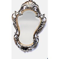 Vintage Gold Messing Wandspiegel, Hollywood Regency von PortugueseVintage