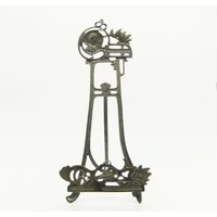 Vintage Messing Teller Display, Plattenhalter, Metall Buch Kunstwerk Staffelei, Display Vintage Messing Teller Display, Plattenhalter, Metall Buch Kunstwerk Staffelei, Display von PortugueseVintage