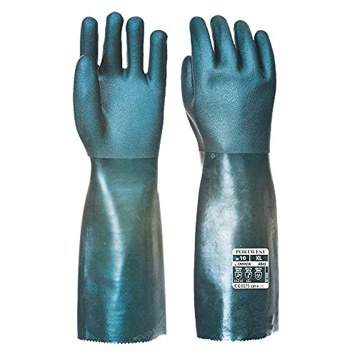 Handschuhe aus PVC, 45 cm, doppeltes Einweichen grün Größe 10/XL Portwest Handschuhe aus PVC, 45 cm, doppeltes Einweichen grün Größe 10/XL Portwest von Portwest