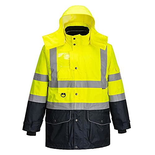 Portwest S426 Hi-Vis 7-in-1 Arbeitsjacke mit Kontrast, XXL, Gelb und Dunkelblau, 1 Portwest S426 Hi-Vis 7-in-1 Arbeitsjacke mit Kontrast, XXL, Gelb und Dunkelblau, 1 von Portwest