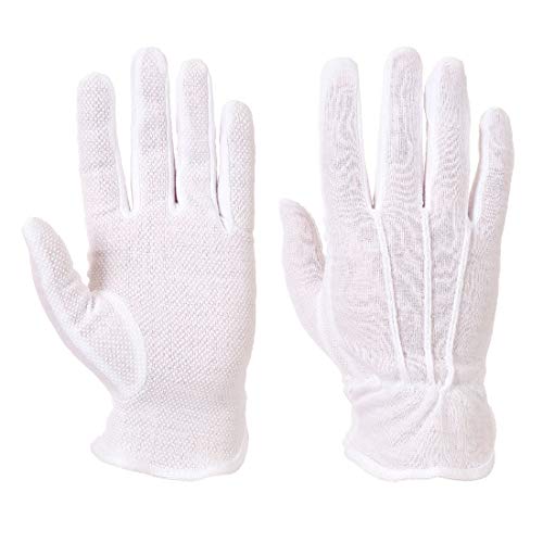 Portwest A080 Mehrzweck-Microdot-Handschuh, Weiß, Größe XL von Portwest