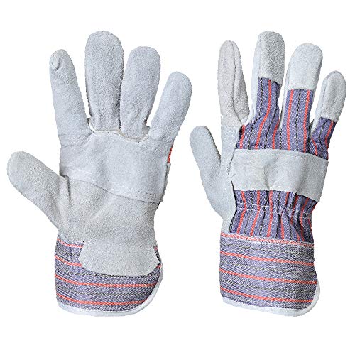PORTWEST A210GRRXL Canadian 590 Rigger-Handschuhe, Grau, 12 Stück von Portwest