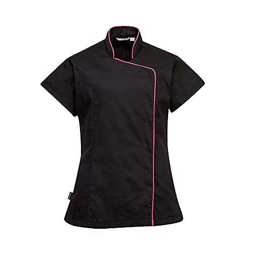 Portwest Herren Tunika Damen kittel, Schwarz (Black/Pink), M EU von Portwest