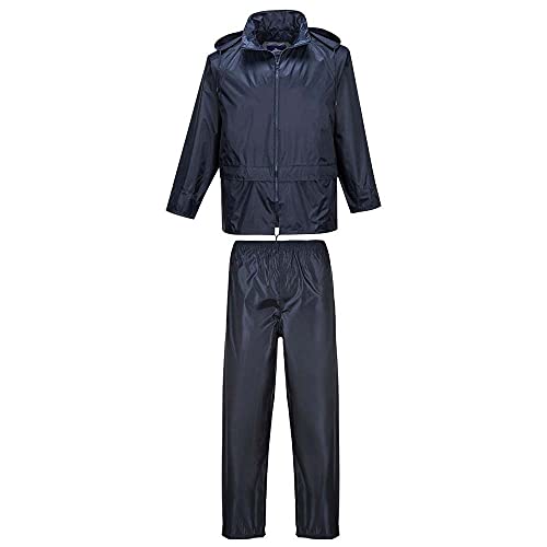 PVC Coated Rain Suit Color: Navy Talla: 3 XL von Portwest
