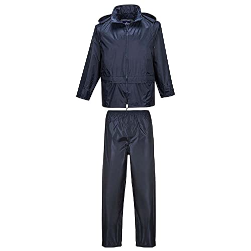 PVC Coated Rain Suit Color: Navy Talla: XL von Portwest