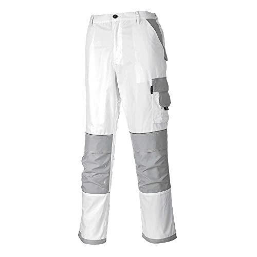 Painters Pro Trousers - Color: White - Talla: Large von Portwest
