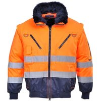 Portwest 4 in 1 Warnschutz Winter Pilotenjacke Orange XXXXL Portwest 4 in 1 Warnschutz Winter Pilotenjacke Orange XXXXL von Portwest