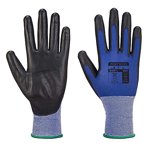 Portwest A360 Lightweight Senti Flex Glove Blau/Schwarz, Größe XL von Portwest