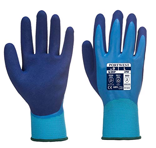 Portwest Liquid Pro Handschuh, Größe: XXL, Farbe: Blau, AP80B4RXXL von Portwest