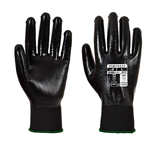 Portwest All-Flex Grip Handschuh, Größe:L, Farbe:Schwarz, A315K8RL Portwest All-Flex Grip Handschuh, Größe:L, Farbe:Schwarz, A315K8RL von Portwest