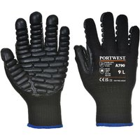 Portwest Anti-Vibrations-Arbeitshandschuhe EN 10819 Schwarz XL von Portwest