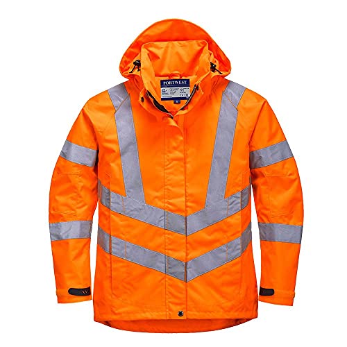 Portwest Atmungsaktive Warnschutzjacke für Damen, Größe: XL, Farbe: Orange, LW70ORRXL von Portwest
