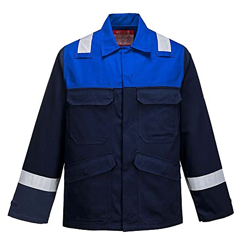 Portwest Bizflame-Plus-Jacke, Farbe: Marineblau/Königsblau, Größe: L, FR55NRRL. von Portwest