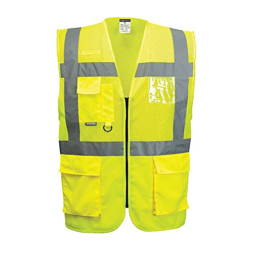 Portwest MADRID MESH AIR EXEKUTIV WESTE, Größe: XXXL, Farbe: Gelb, C496YERXXXL von Portwest