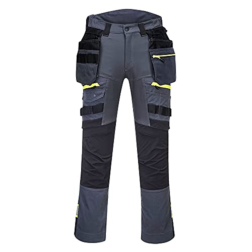 Portwest DX4 Bundhose mit abnehmbaren Holstertaschen, Größe: 48, Farbe: Metal Grau, DX440MGR48 von Portwest