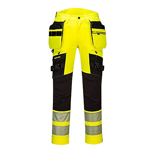 Portwest DX4 Hi-Vis Arbeits Bundhose für Männer, Größe: 32, DX442YBR32 von Portwest