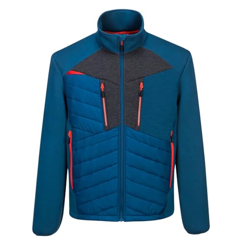 Portwest DX4 Hybrid-Steppjacke, Größe: M, Farbe: Metro Blau, DX471MBRM von Portwest