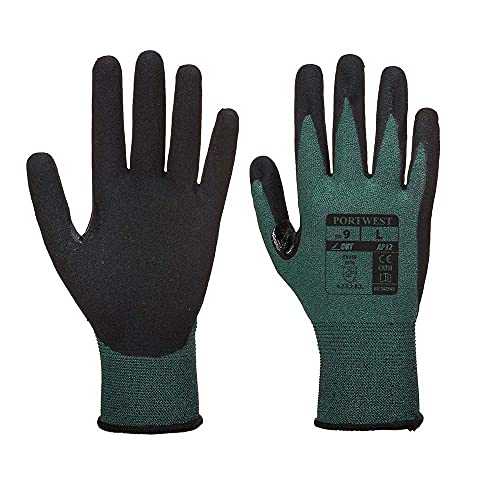 Portwest Dexi Cut Pro Gloves, Color: Green/Black, Size: M, AP32K7RM von Portwest